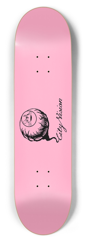 Pink and Black Logo 8.50 8-1/2 Skateboard Deck