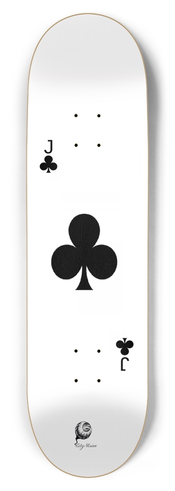 Jack of Clubs 8.75 8-3/4 Inch Skateboard