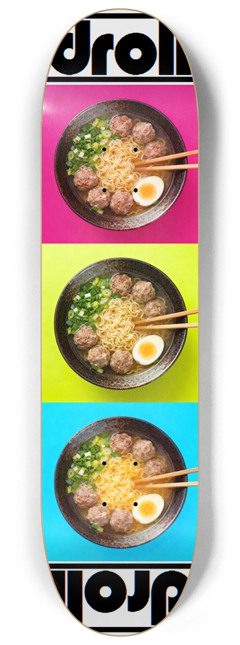 ramen 3 color 8-1/4 Skateboard Deck