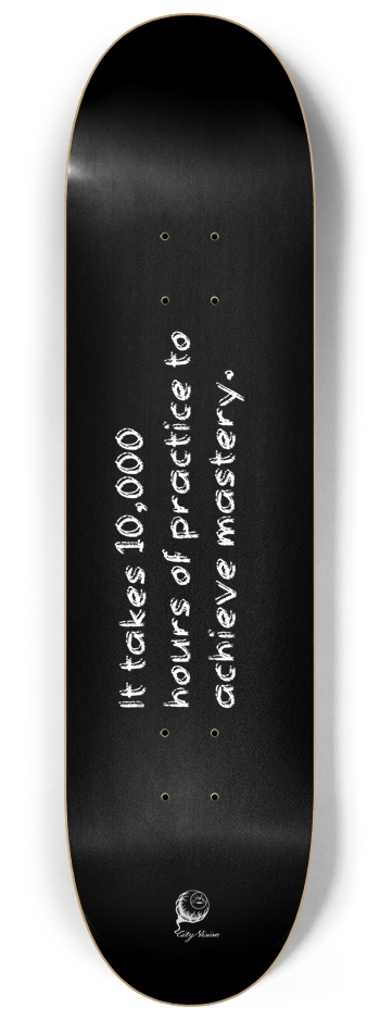 Mastery Black 8.25 8-1/4 Skateboard Deck