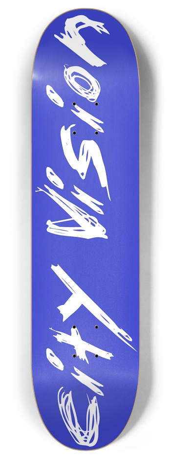 Blue and White Name 8.00 8 Inch Skateboard Deck