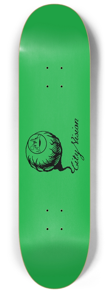 Green and Black Logo 8.25 8-1/4 Skateboard Deck