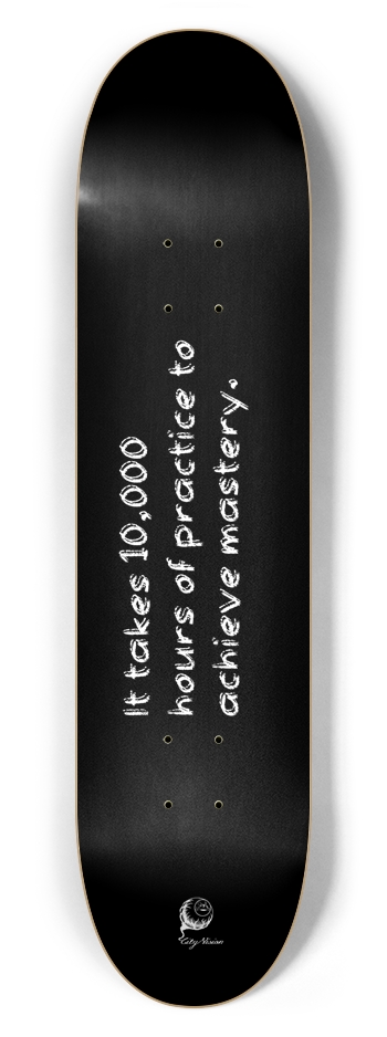 Mastery Black 7.62 7-5/8 Skateboard Deck