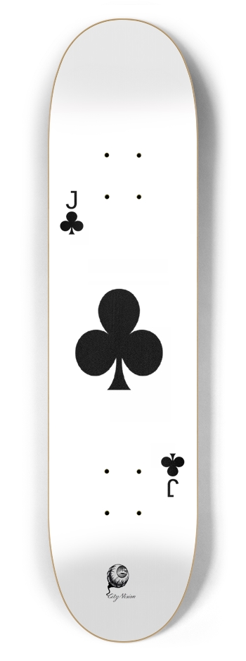 Jack of Clubs 7.62 7-5/8 Skateboard Deck