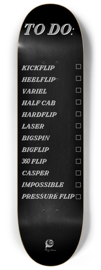 To Do List Black 8.25