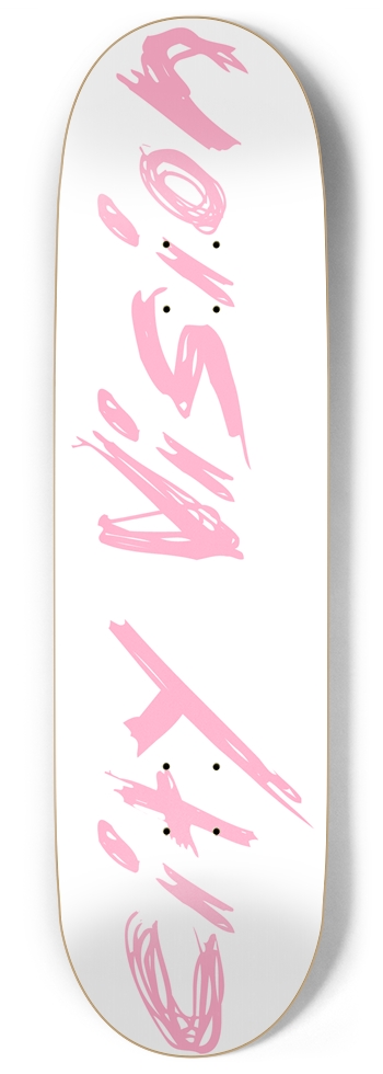 White and Pink Name 9.00 9 Inch Skateboard