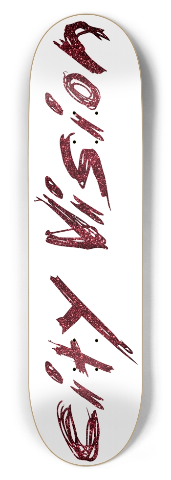 White and Red Glitter Name 8.50