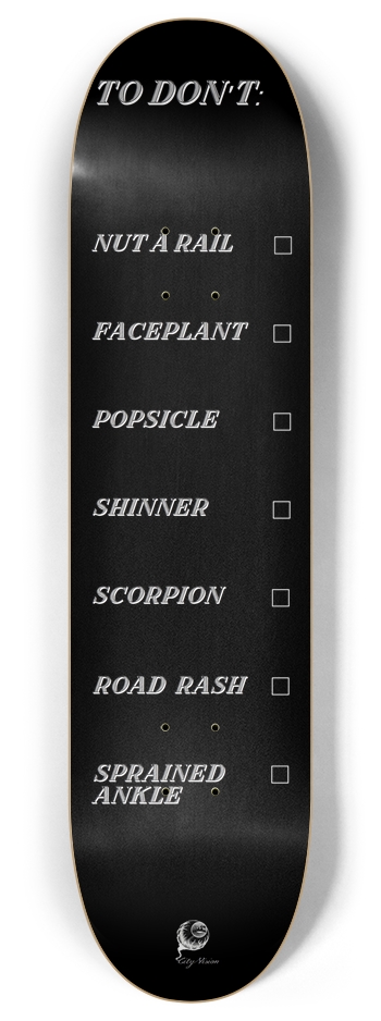 To Don't List Black 8.00