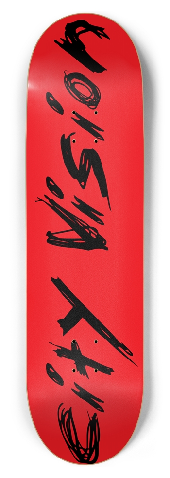 Red And Black Name 8.75 8-3/4 Inch Skateboard
