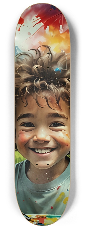 Finger Painting 0001 8-1/4 Skateboard Deck