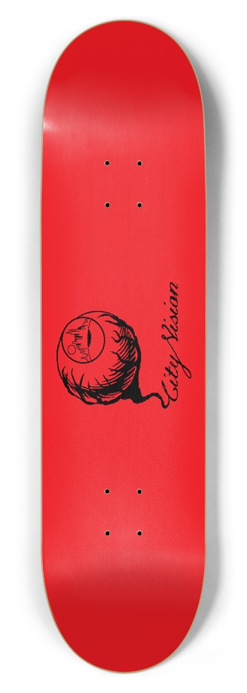 Red and Black Logo 8.50 8-1/2 Skateboard Deck