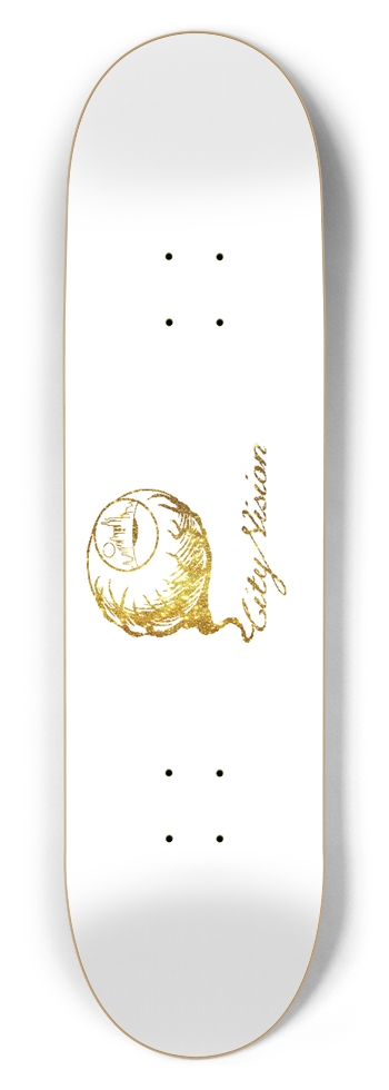 White and Gold Glitter Logo 8.50