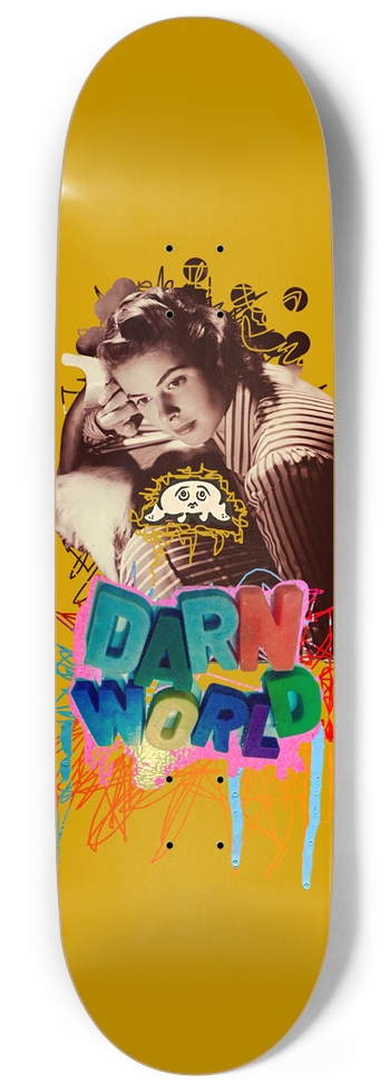 LITTLE DREAMER mustard 9” 9 Inch Skateboard