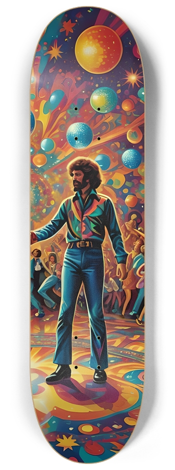 Airbrush Psychedelic Disco 0001 8-1/4 Skateboard Deck