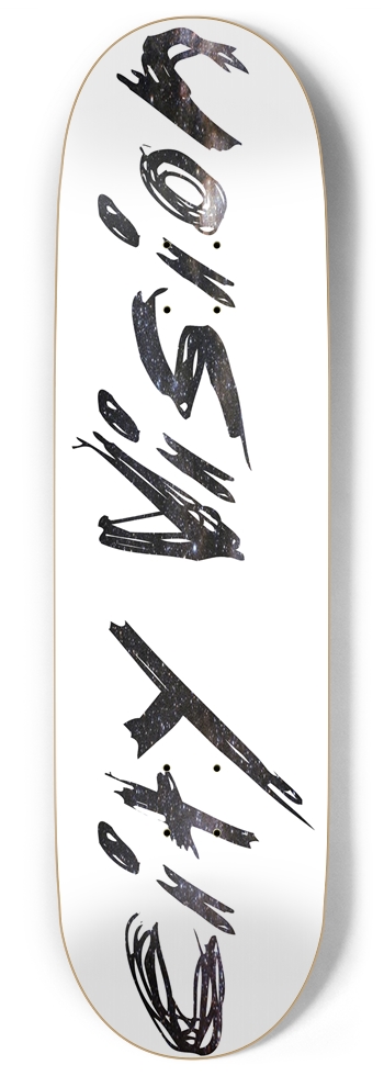 White and Stars Name 9.00 9 Inch Skateboard
