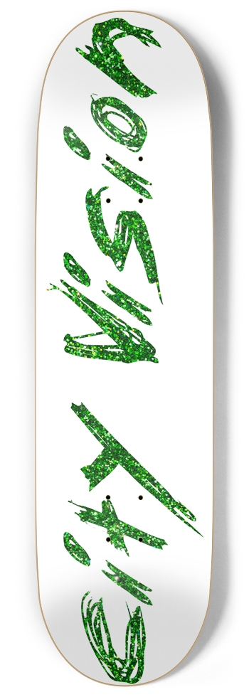 White and Green Glitter Name 9.00