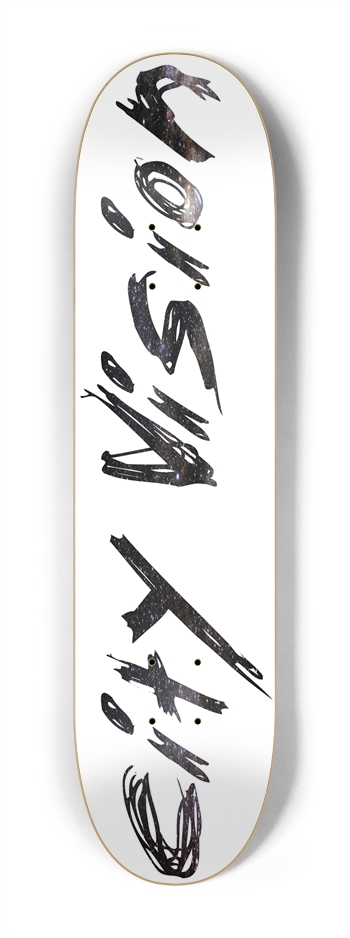 White and Stars Name Mini 7.25 7-1/4 Mini/Kid Skateboard