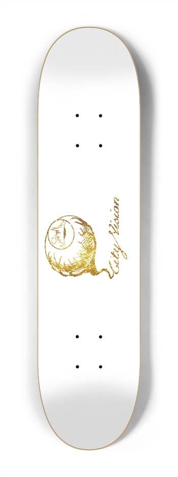 White and Gold Glitter Logo Mini 7.25