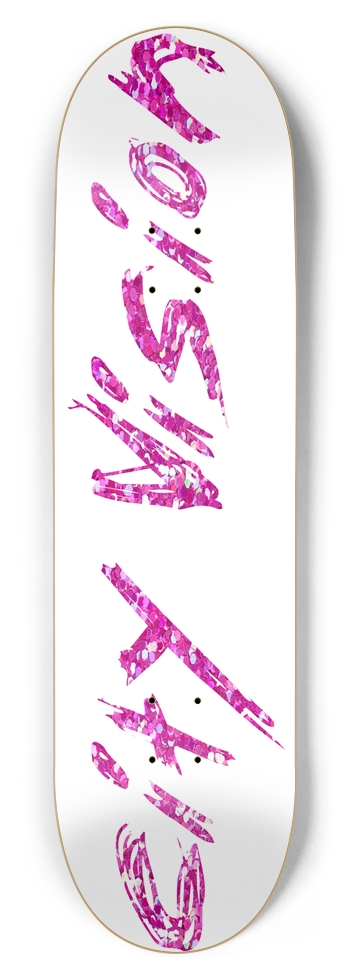 White and Pink Glitter Name 8.75