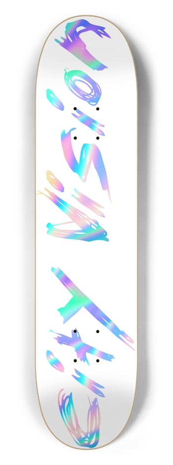 White and Rainbow Name 7.50