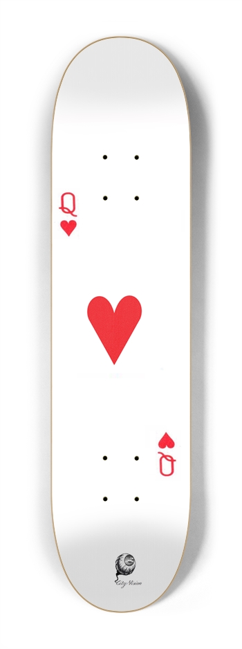 Queen of Hearts Mini 7.25 7-1/4 Mini/Kid Skateboard