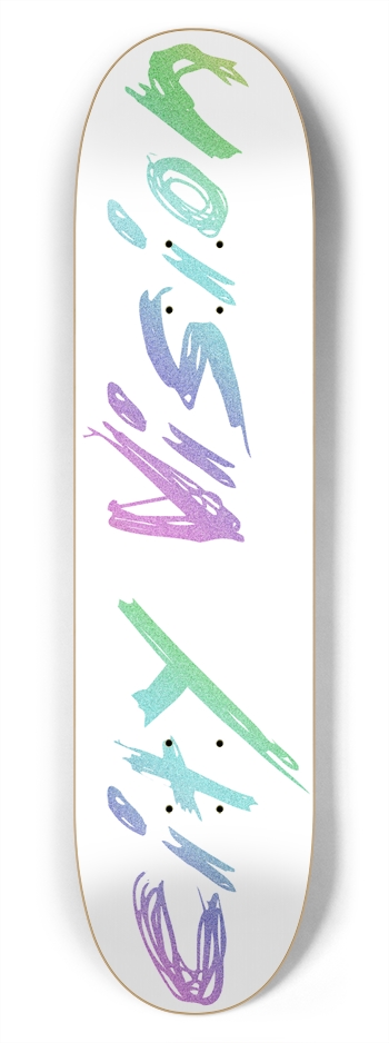 White and Rainbow Glitter Name 7.75