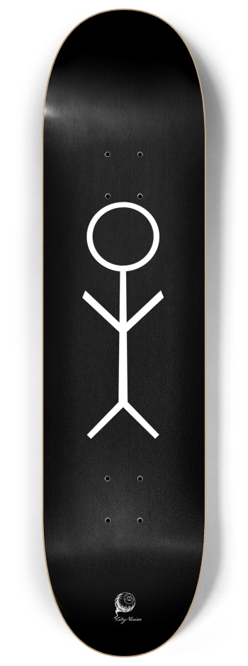 Stick Figure Black 8.25