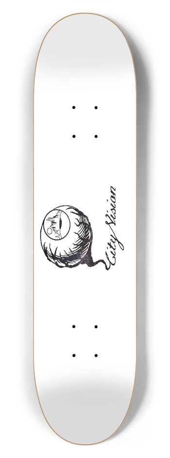 White and Stars Logo 7.62 7-5/8 Skateboard Deck