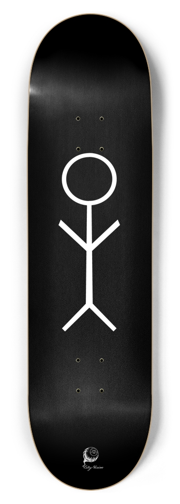 Stick Figure Black 8.75