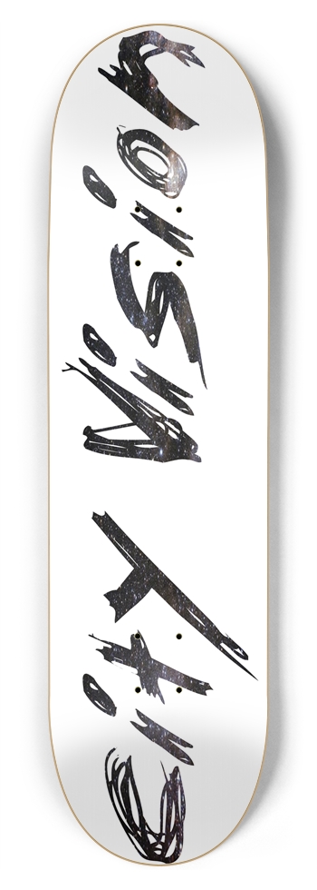 White and Stars Name 8.75 8-3/4 Inch Skateboard