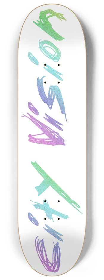 White and Rainbow Glitter Name 8.25