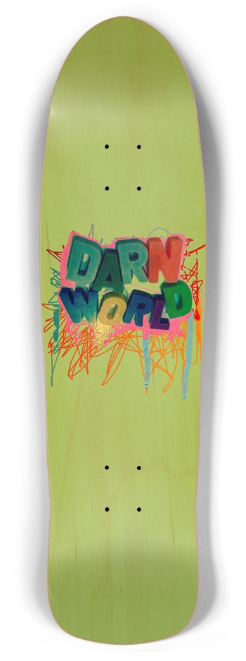 DARN PARTY ROCKET green 8.5” Retro Rocket