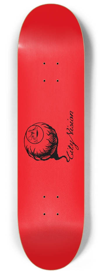 Red and Black Logo 8.25 8-1/4 Skateboard Deck