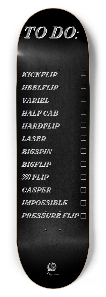 To Do List Black 8.75