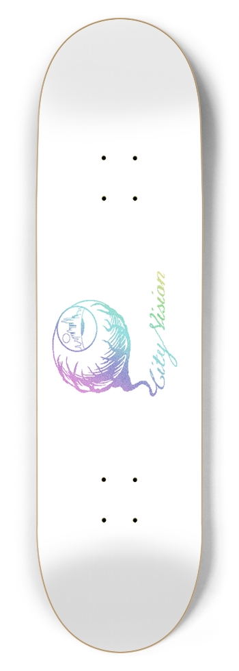 White and Light Rainbow Glitter Logo 8.75