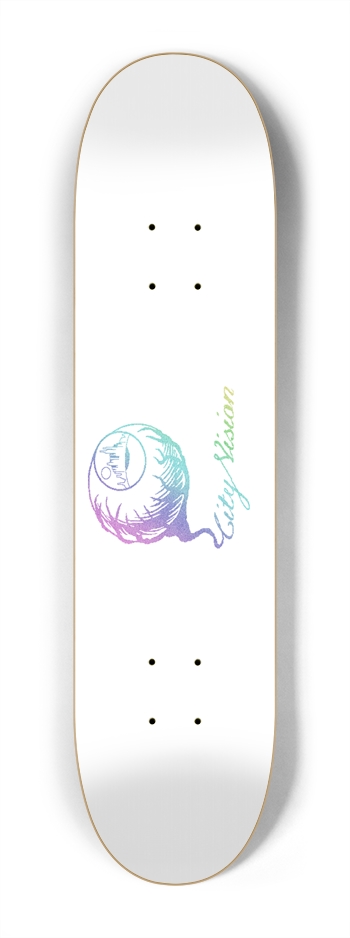 White and Light Rainbow Glitter Logo Mini 7.25