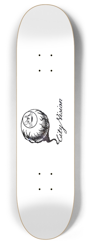 White and Stars Logo 8.00 8 Inch Skateboard Deck