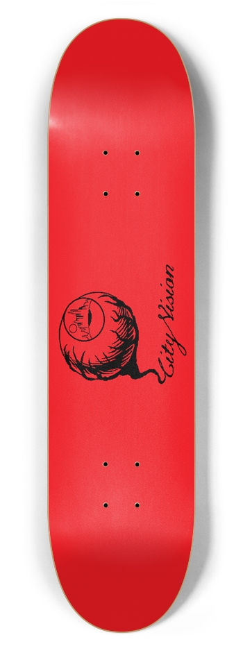 Red and Black Logo 7.62 7-5/8 Skateboard Deck