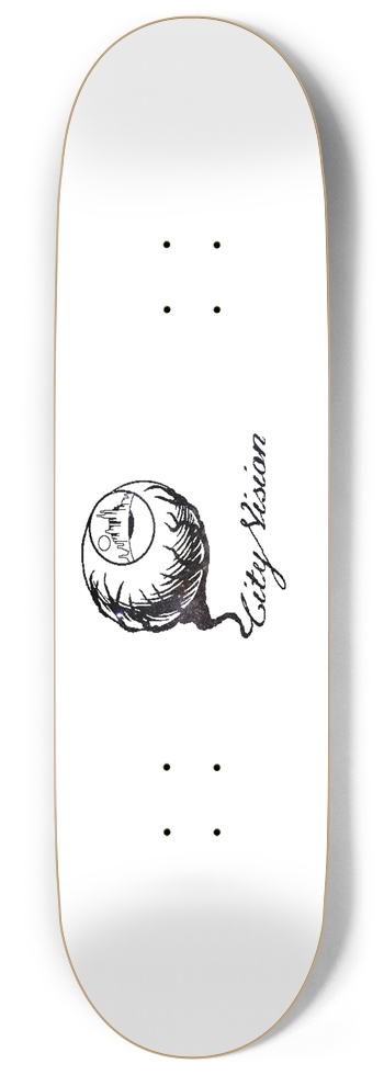 White and Stars Logo 9.00 9 Inch Skateboard