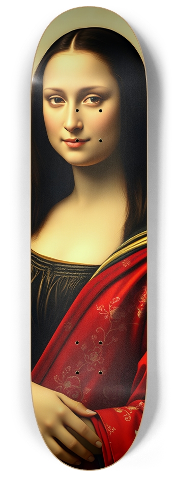 Mona Lisa Reimagined 0002 8-1/4 Skateboard Deck