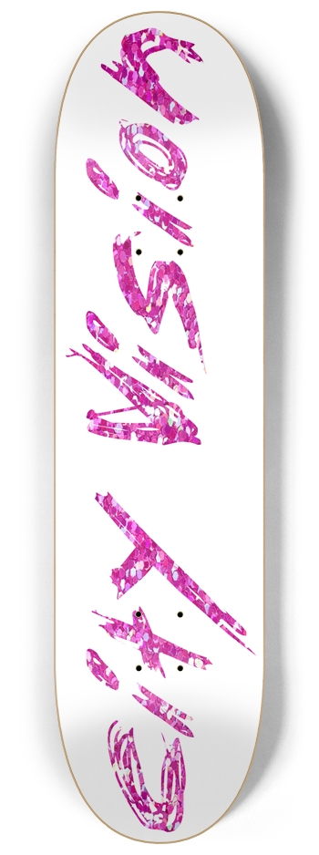 White and Pink Glitter Name 8.25