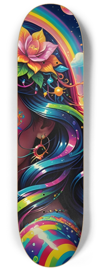 Airbrush Girl with Rainbows 0001 #3