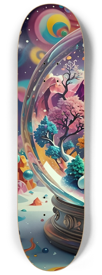 Airbrush Psychedelic Snow Globe 0001 #1