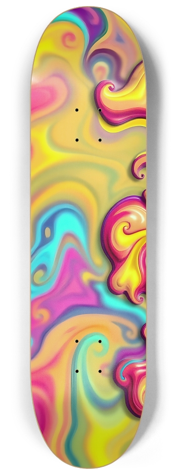 FunFractals Word Art Logo #1 8-1/4 Skateboard Deck