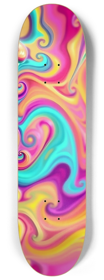 FunFractals Word Art Logo #3 8-1/4 Skateboard Deck