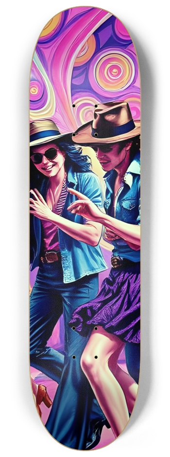 Airbrush Psychedelic Disco 0002 #2 8-1/4 Skateboard Deck