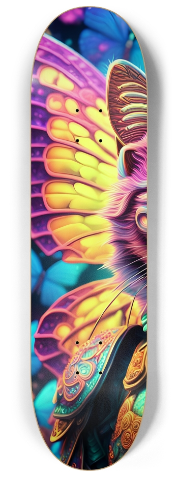Airbrush Psychedelic Butterfly Kitty 0002 #1