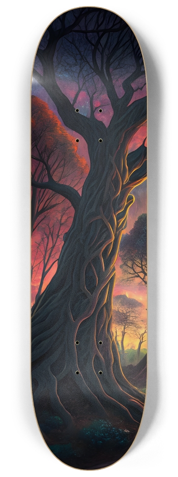 Psychedelic Airbrush Bioluminescent Trees 0001 #1
