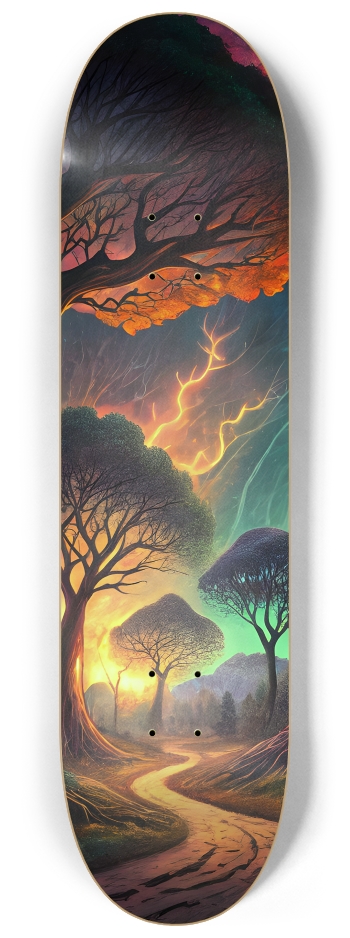 Psychedelic Airbrush Bioluminescent Trees 0001 #2
