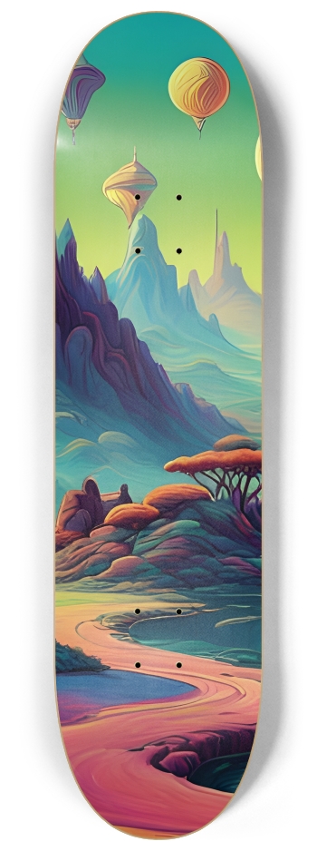 Psychedelic Airbrush Alien Landscape 0001 #1